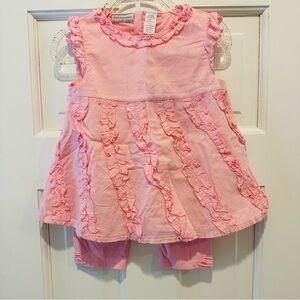 First Impressions Pink Ruffle Infant Sleeveless Tunic & Leggings